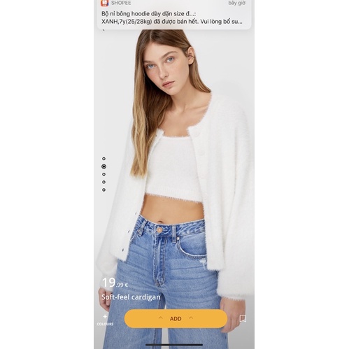 Áo Cadigan len lông thỏ xuất dư xịn cho nữ | BigBuy360 - bigbuy360.vn