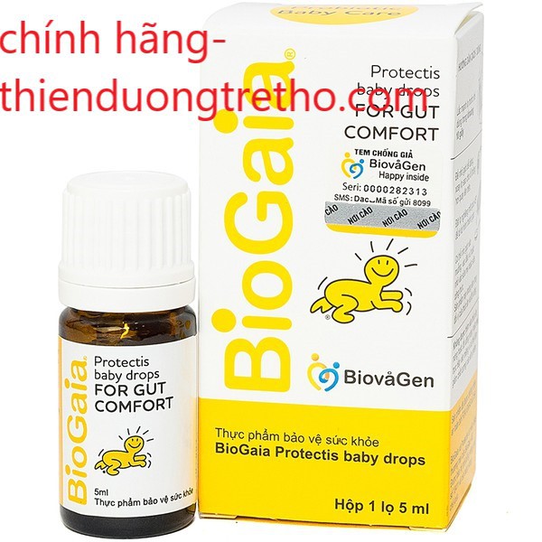 CHÍNH HÃNG CHAI THỦY TINH Men vi sinh BioGaia Chai Thủy Tinh-Men BioGaia Protectis Drops