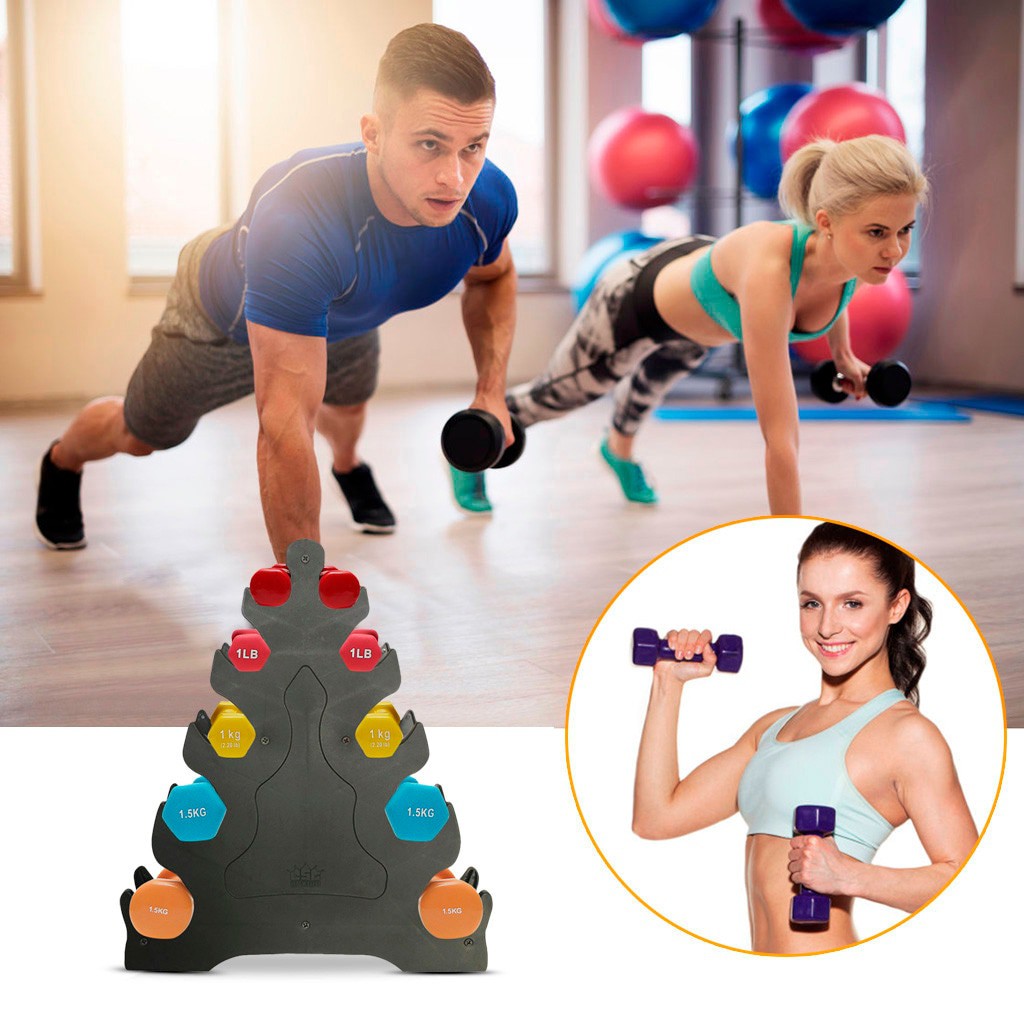 Tạ Tay 5kg Bọc Cao Su Lõi Thép Vinsa Cao Cấp Bảo Hành 3 Tháng