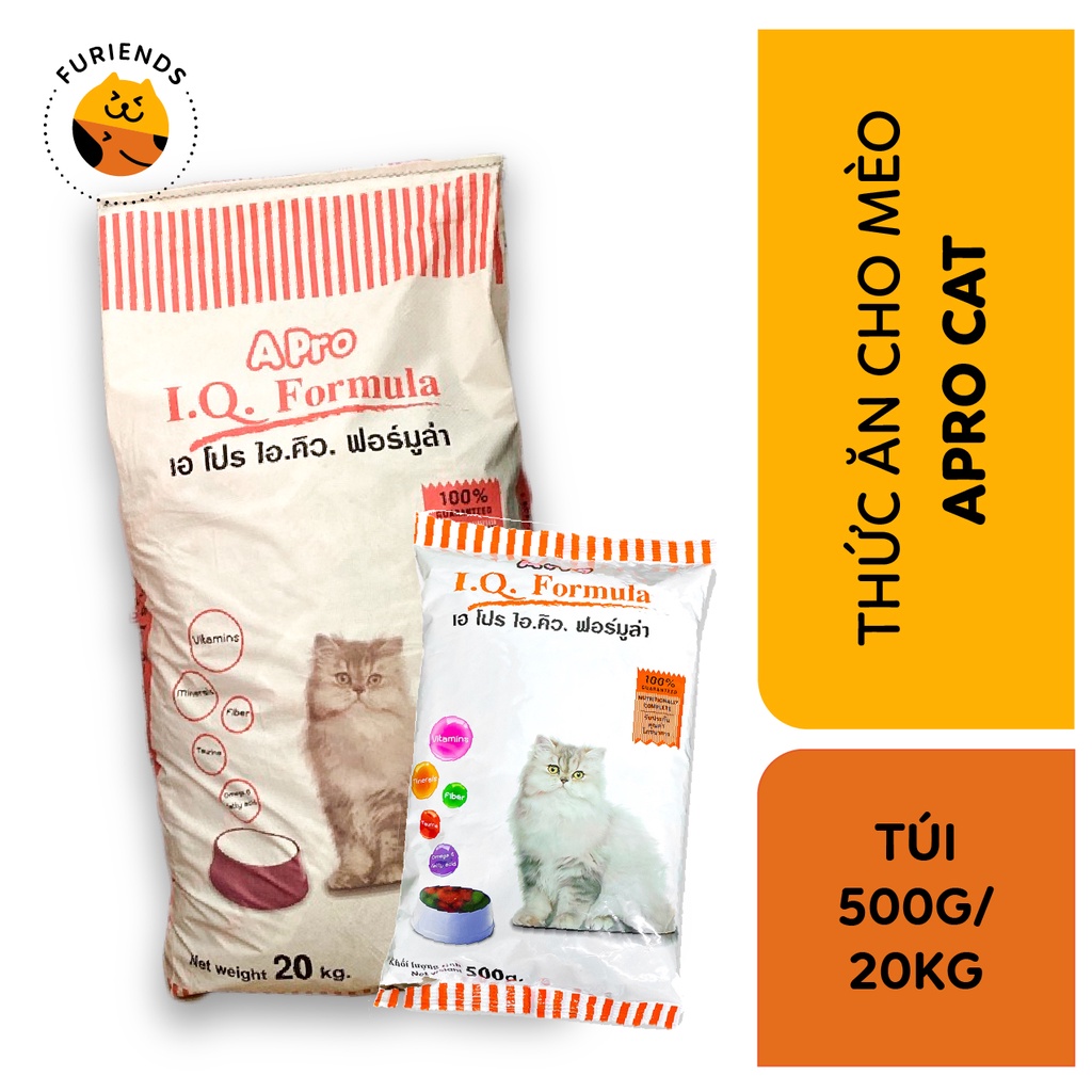 Thức ăn hạt cho mèo cao cấp A Pro I.Q. Formula túi 500g – Furiends
