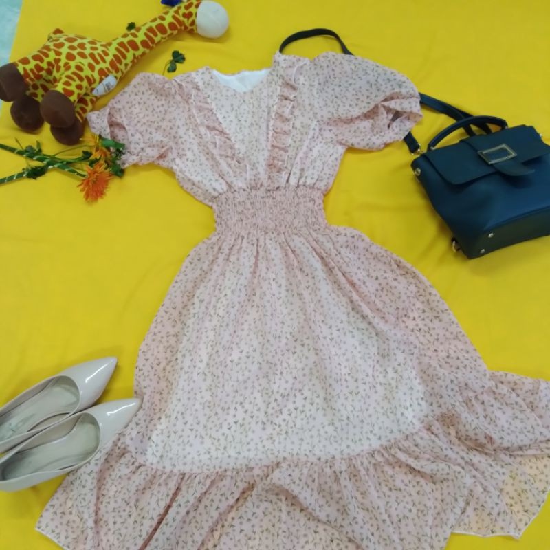 Đầm xòe hoa nhí