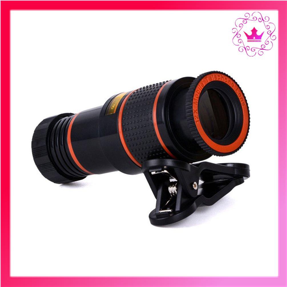 ⚛Mobile Phone Camera Lens 12X Zoom Telephoto Lens External Telescope Clip