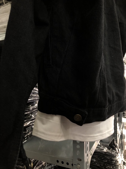 Áo Khoác JEAN ĐEN B1 Nam Nữ Unisex 1hitshop | BigBuy360 - bigbuy360.vn