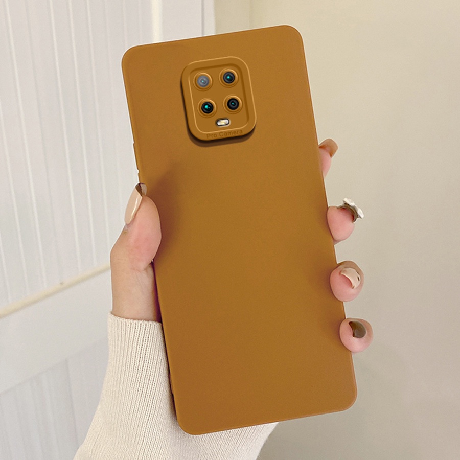 Ốp điện thoại dẻo cạnh vuông nhiều màu cho Xiaomi Mi Redmi 10 9 9A 9T Redmi Note 8 9 10 Pro 10S 9S 5G