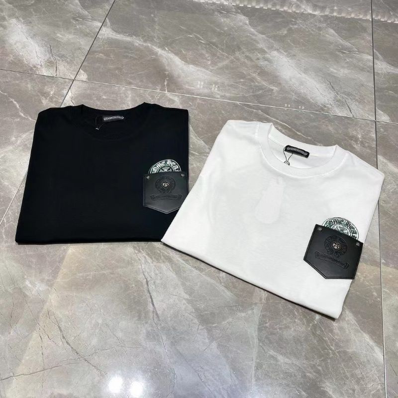 Áo phông nam cao cấp Chrome Hearts hoạ tiết tag túi da mẫu mới nhất 2022