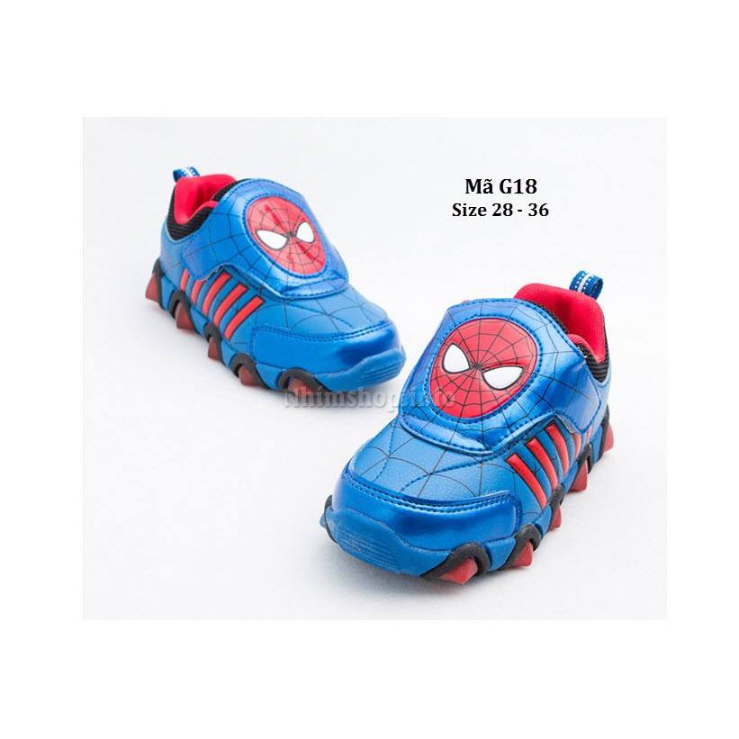 Giày Siêu Nhân -Spiderman Cho Bé Trai 5 - 10 Tuổi G18