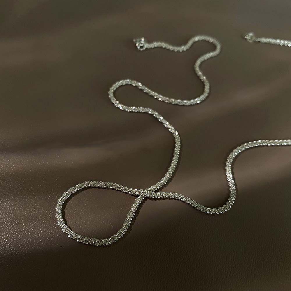 AROMA Vòng cổ Mạ Bạc Lấp Lánh Sang Trọng