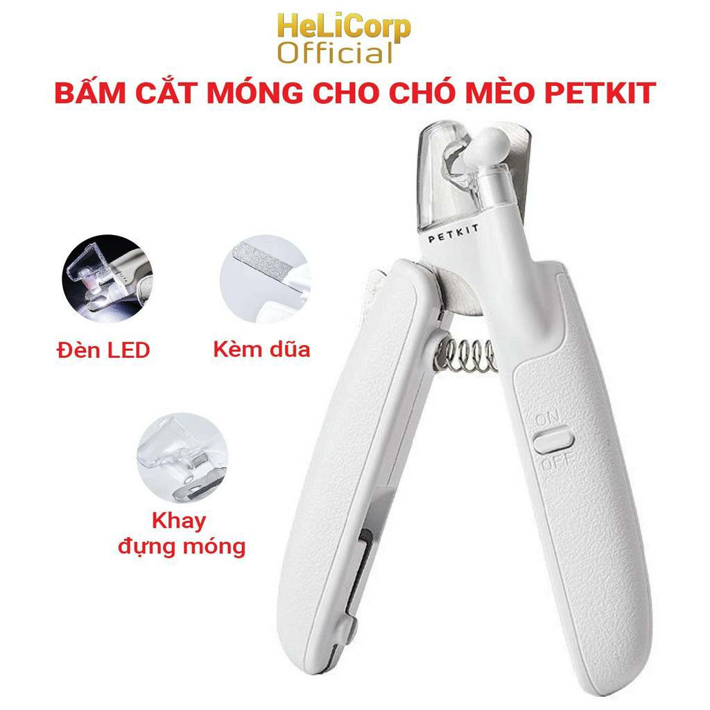 Kìm Bấm, Kéo Bấm Cắt Móng Cho Mèo Chó Petkit LED Pet Nail Clipper