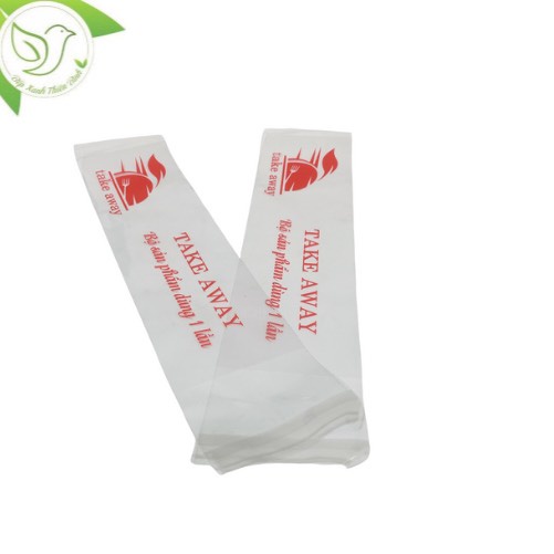 Túi nylon đựng muỗng đũa in hình dùng một lần trong suốt cao cấp 500gr