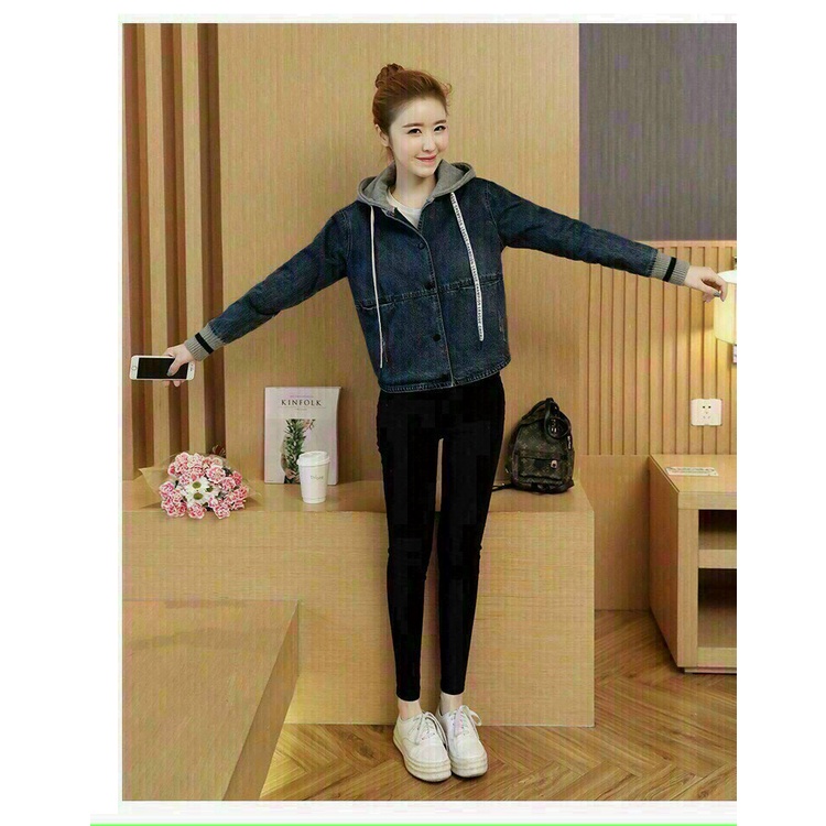 Áo Khoác Jean Nón Tay Bo Thun, GIÁ RẺ NHẤT