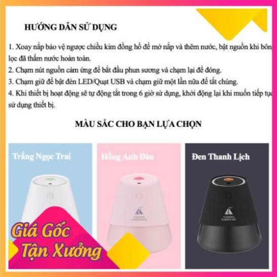 [BH 1 ĐỔI 1] Máy Phun Sương Làm Ẩm Chính Hãng Cao Cấp ICEBERG HUMIDIFIER 3 chức năng