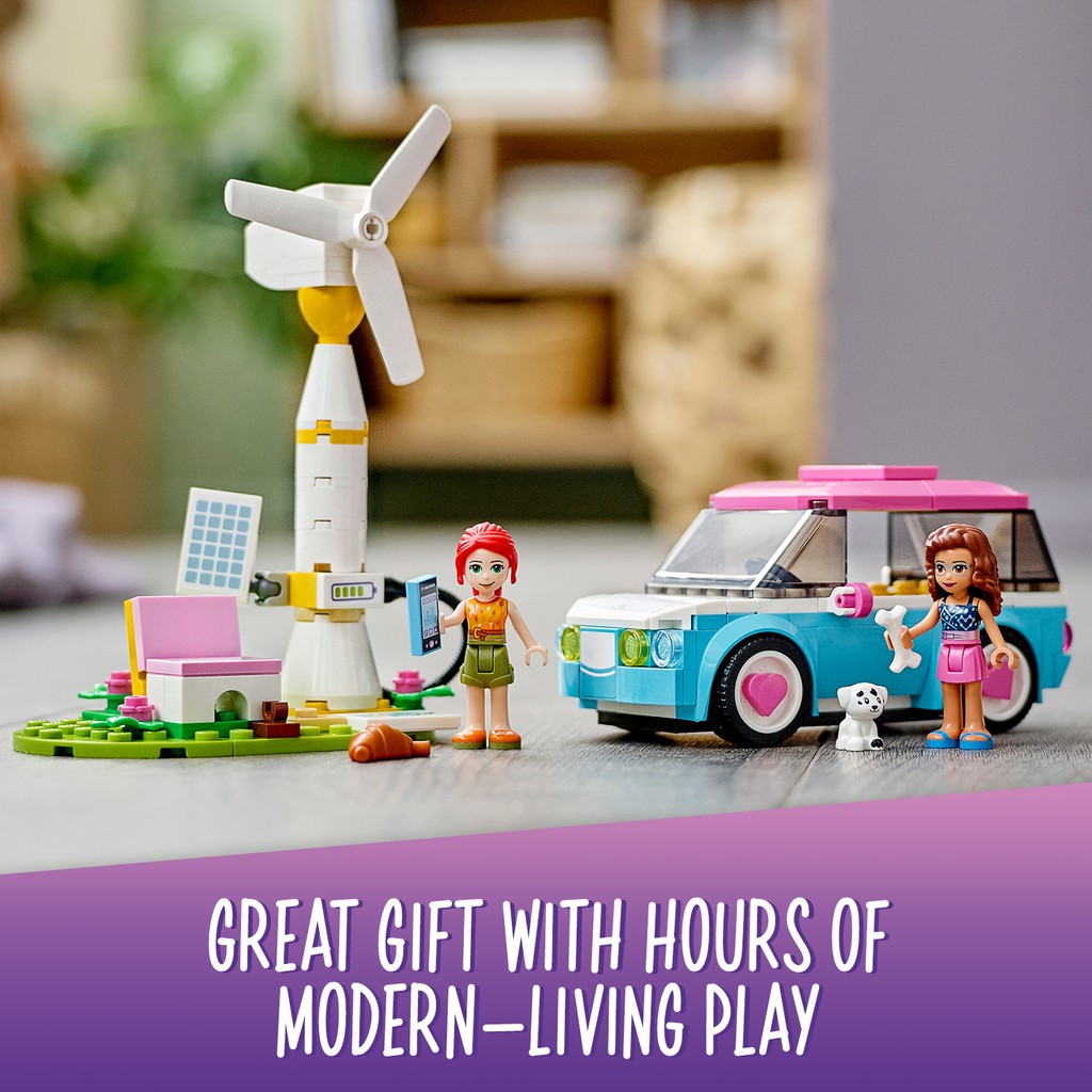 LEGO FRIENDS 41443 Ô Tô Điện Sành Điệu Của Olivia ( 183 Chi tiết) Đồ chơi lắp ráp cho bé gái