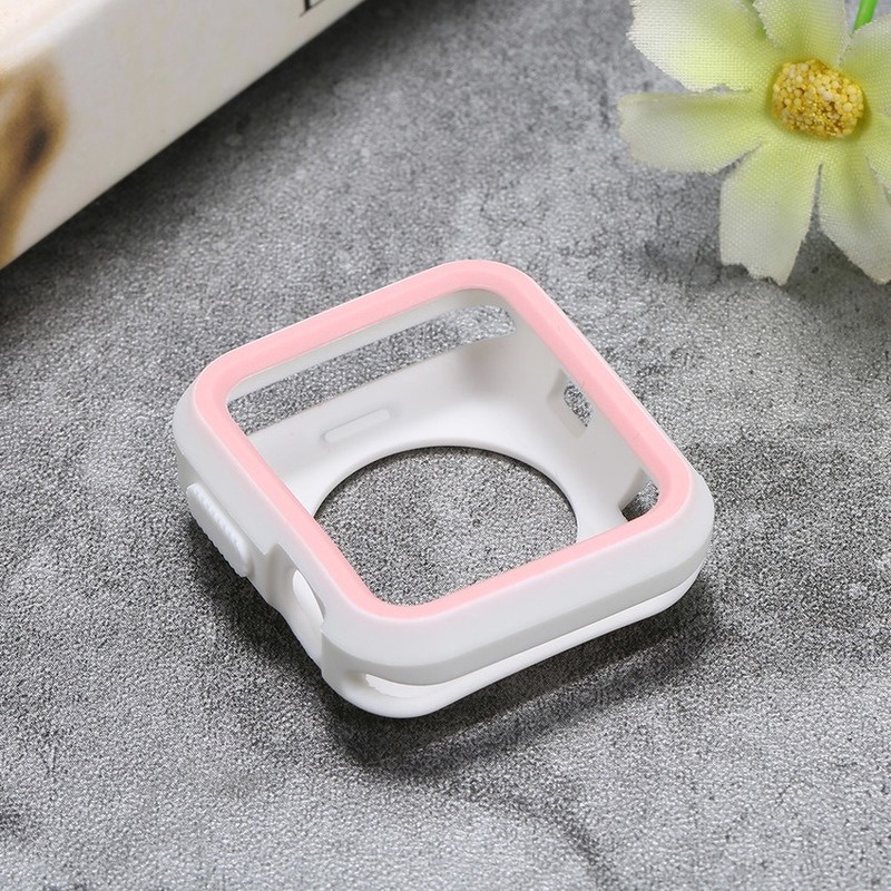 Ốp nhựa silicone cho Apple Watch đồng hồ thông minh iWatch Series 1/2/3/4/5/6/SE size 38/40/42/44mm