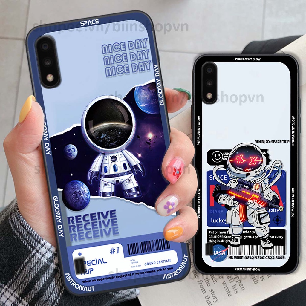 Ốp Samsung A01 / A02 phi hành gia vũ trụ space.x siêu đẹp, thời trang