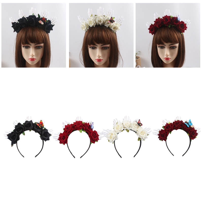 Băng Đô Hoa Hồng Hóa Trang Halloween