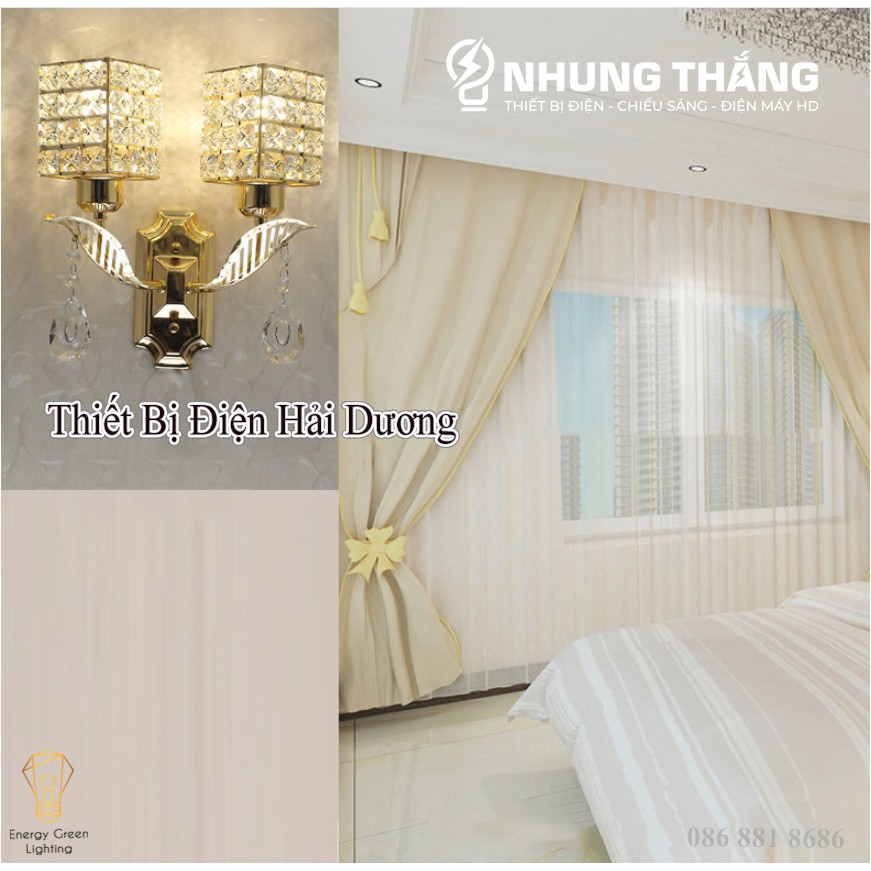 [ Nhiều Mẫu ] Đèn Gắn Tường Trang Trí - Chao Vuông , Chao Trụ - Kiểu Trái Tim , Kiểu Chiếc Lá - Energy Green Lighitng