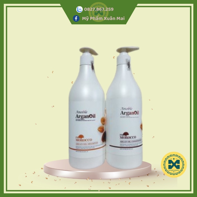 Bộ Dâu Gội-Xả Anoble Arganoil siêu mượt 800ml