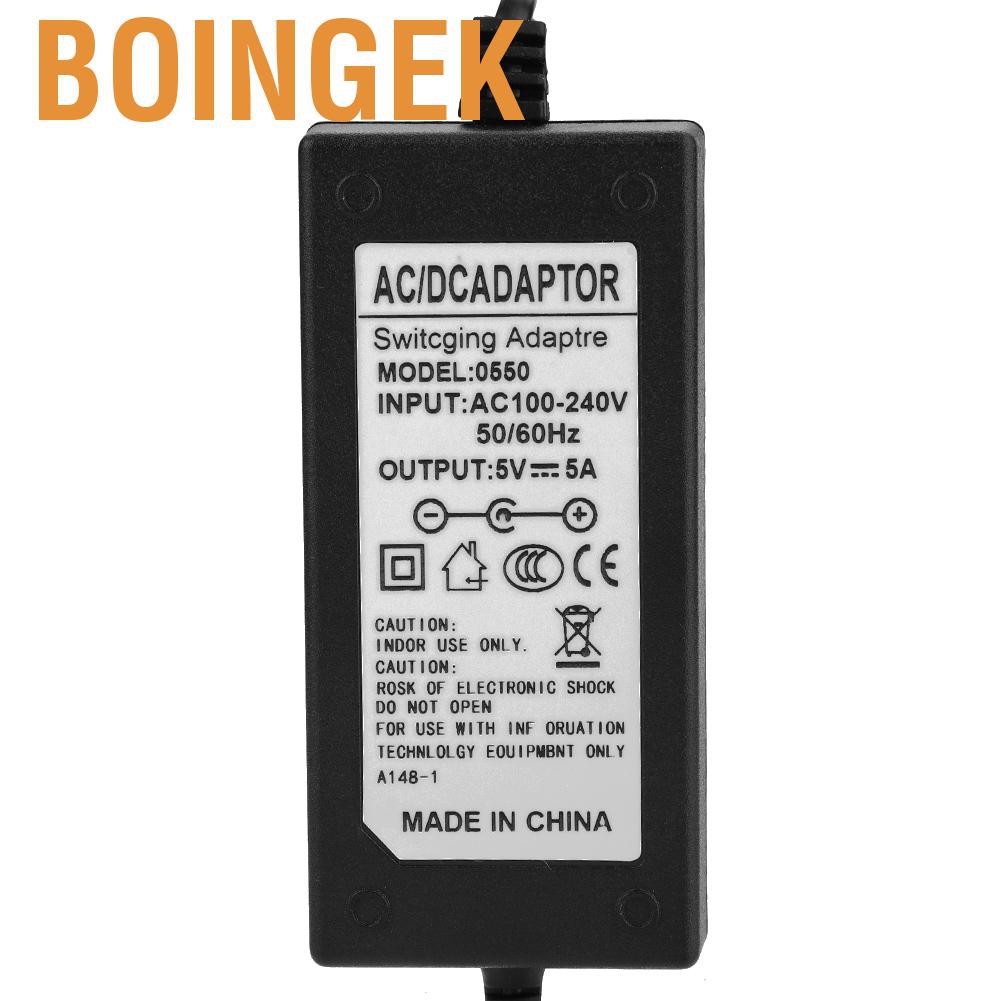 Boingek AC 100-240V To 24V/12V/5V 2A/4A/5A/6A Power Supply Adapter US Plug LED Strip CS