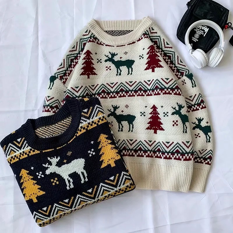 Áo sweater thiết kế cổ tròn Size M-2Xl phong cách năng động cho cặp đôi | BigBuy360 - bigbuy360.vn