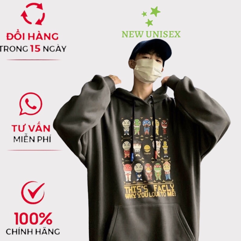 Áo Hoodie nam nữ Unisex In Họa Tiết Siêu Hot - TP145[NewUnisex]