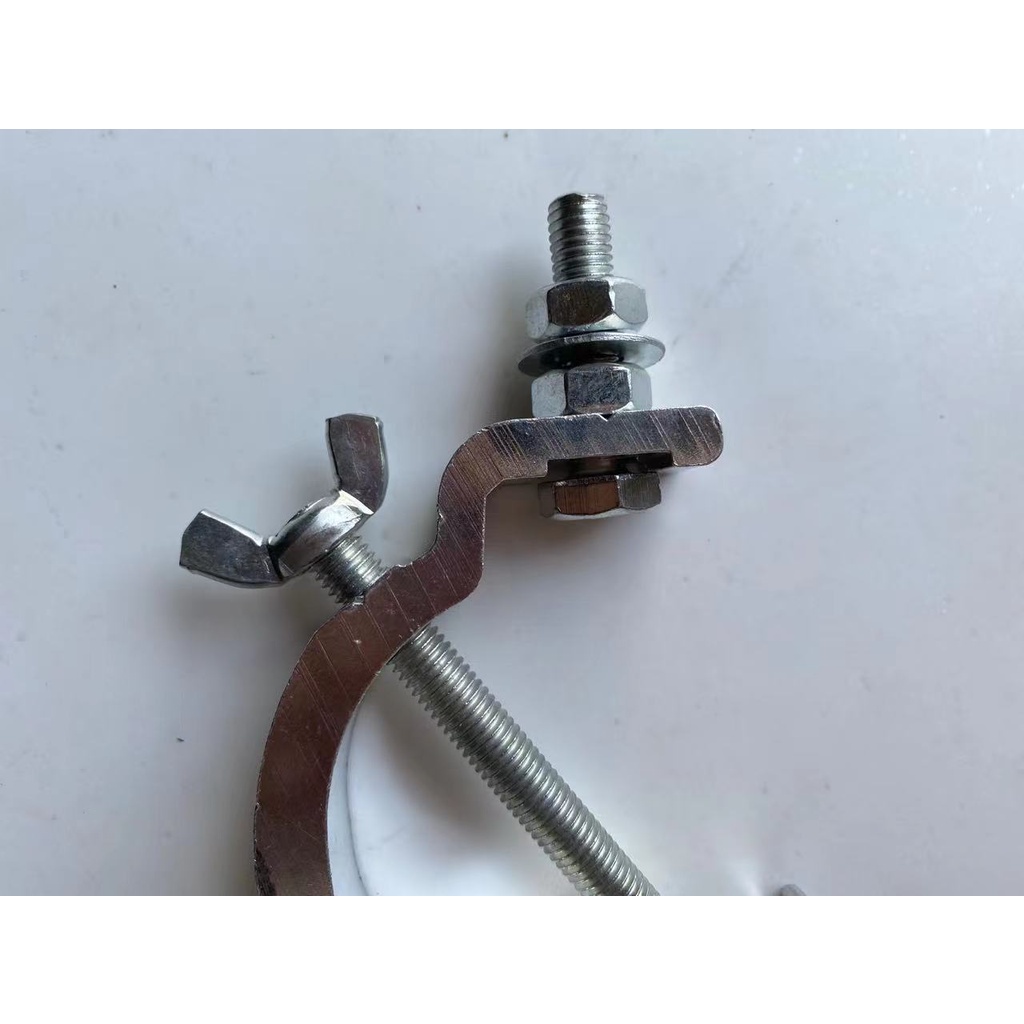 Móc Kẹp Ống Bằng Nhôm Hình Tròn Nhỏ Có Giá Đỡ Đèn LED Cho Sân Khấu Quán Bar KTV