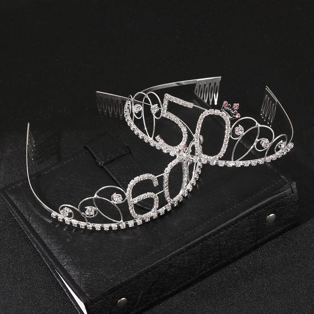 Băng Đô Cài Tóc Hình Vương Miện Lãng Mạn|Quà Tặng Xinh Xắn Đáng Yêu Cho Mẹ 16 / 18 / 40 / 50 / 60 / 70 / 80 / 100th