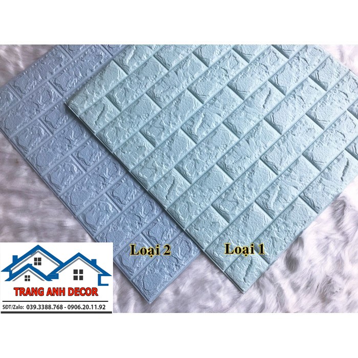 [Kho Hà Nội] Giấy Dán Tường 3D giả gạch HÀN QUỐC khổ lớn giá rẻ - Kích thước 70 x 77cm - Giá tốt nhất trên toàn quốc