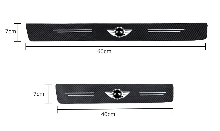 Set 4 Miếng Dán Trang Trí Cửa Xe Hơi Mini Cooper S JCW R55 R56 R50 R53 R60 F55 F56 Countryman