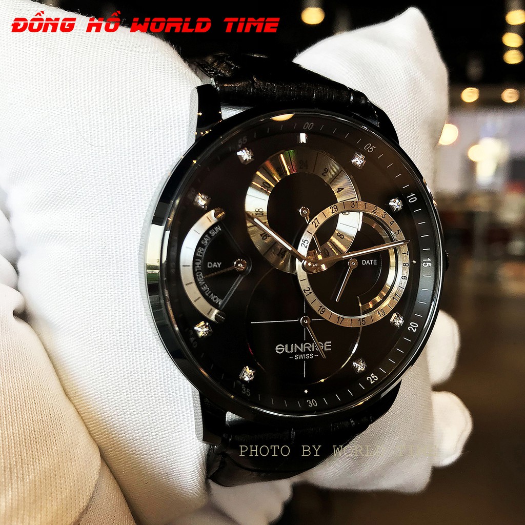 Đồng Hồ Nam Sunrise Dây Da 1146SA  Chính Hãng Full Box Kính Sapphire Chống Xước , Chống Nước , Dây Da Cao Cấp | BigBuy360 - bigbuy360.vn