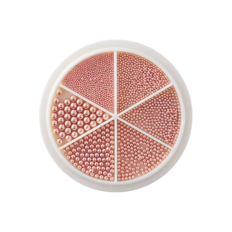 Charm bi nail sắt vàng bạc mix size Yapas , bi đính gắn trang trí móng màu vàng bạc cao cấp