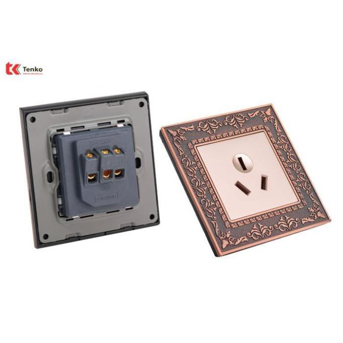 [ Chính Hãng ] Ổ Cắm Điện Chống Giật Mạ Đồng Cao Cấp Chuẩn Úc TK-F88-08