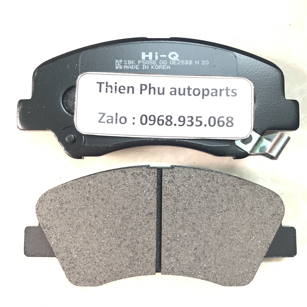 Má phanh chính hãng Hi-Q cho ACCENT + AVANTE + ELANTRA +  +  i20  - Bố thắng trước. OEM Brake Pad :