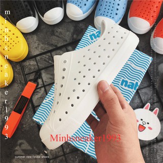 [TẶNG BOX XỊN+ STICKER] Giày Native Chất Liệu Eva Siêu Nhẹ Giày Lười Nam Nữ