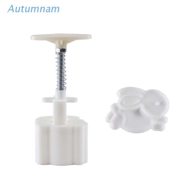 Khuôn Làm Bánh Trung Thu Dạng Nhấn Hình Thỏ 3D 50g DIY