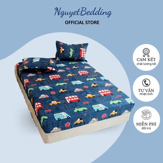 Bộ ga gối cotton poly - kích thước m2/m6/m8/2m2 - nguyetbedding
