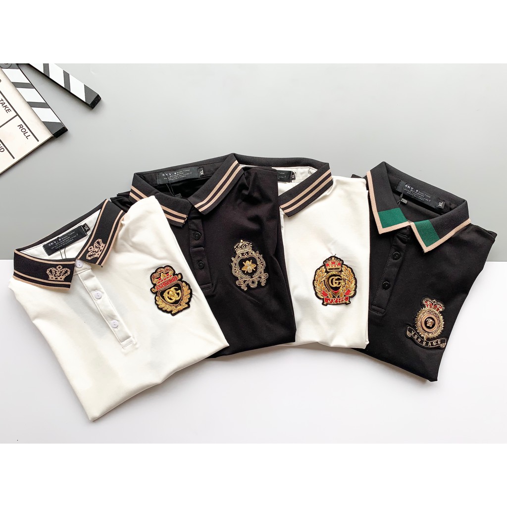 Áo Polo có cổ thêu nhiều mẫu khác nhau, chất Cotton Hàn cao cấp co dãn 4 chiều, thiết kế sang  - Chaqueen | BigBuy360 - bigbuy360.vn