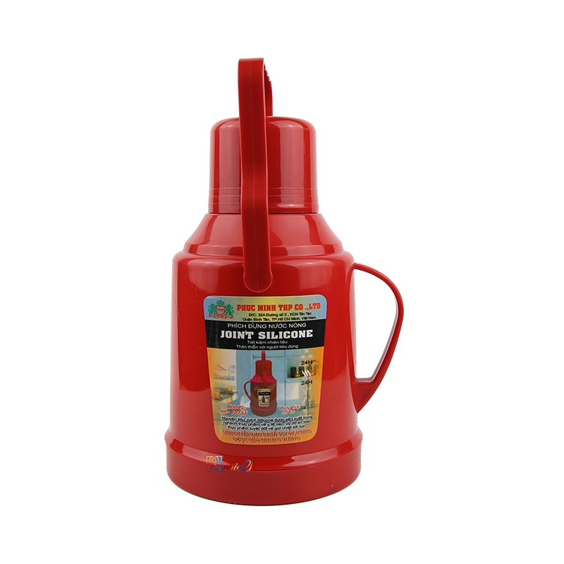 Bình thủy 1.1 Lít - Phích nhựa JOINT SILICONE 1.1 Lít - HP 1016S - Phúc Minh THP