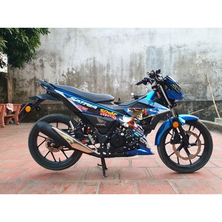 Tem rời Satria xanh gp cực ngầu. Tem 3lớp cao cấp bao bay màu