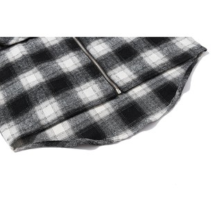 New ☆ASK☆check long sleeve shirt