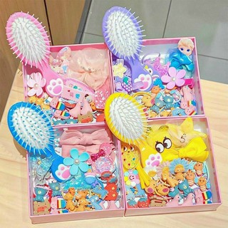 Sét dây chun ,cặp tóc kèm lược cho bé