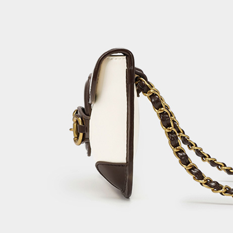 Túi Đeo Chéo Một Bên Vai Có Dây Xích Thiết Kế Thời Trang Mới Dành Cho Bạn Nữ