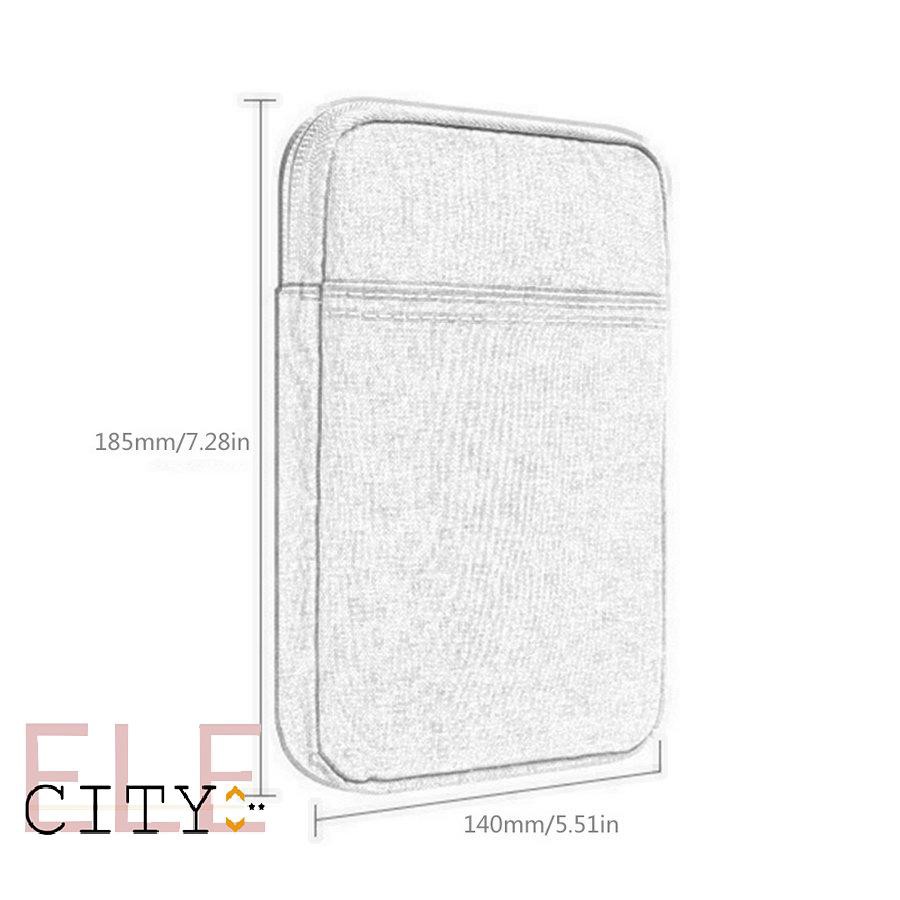 111ele} Shockproof Zippered Sleeve Bag Case eBook Pouch Cover Dual Storage For Kindle