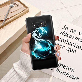 Ốp lưng Samsung Note 8 Viền dẻo TPU hình Rồng Xanh - Mycase