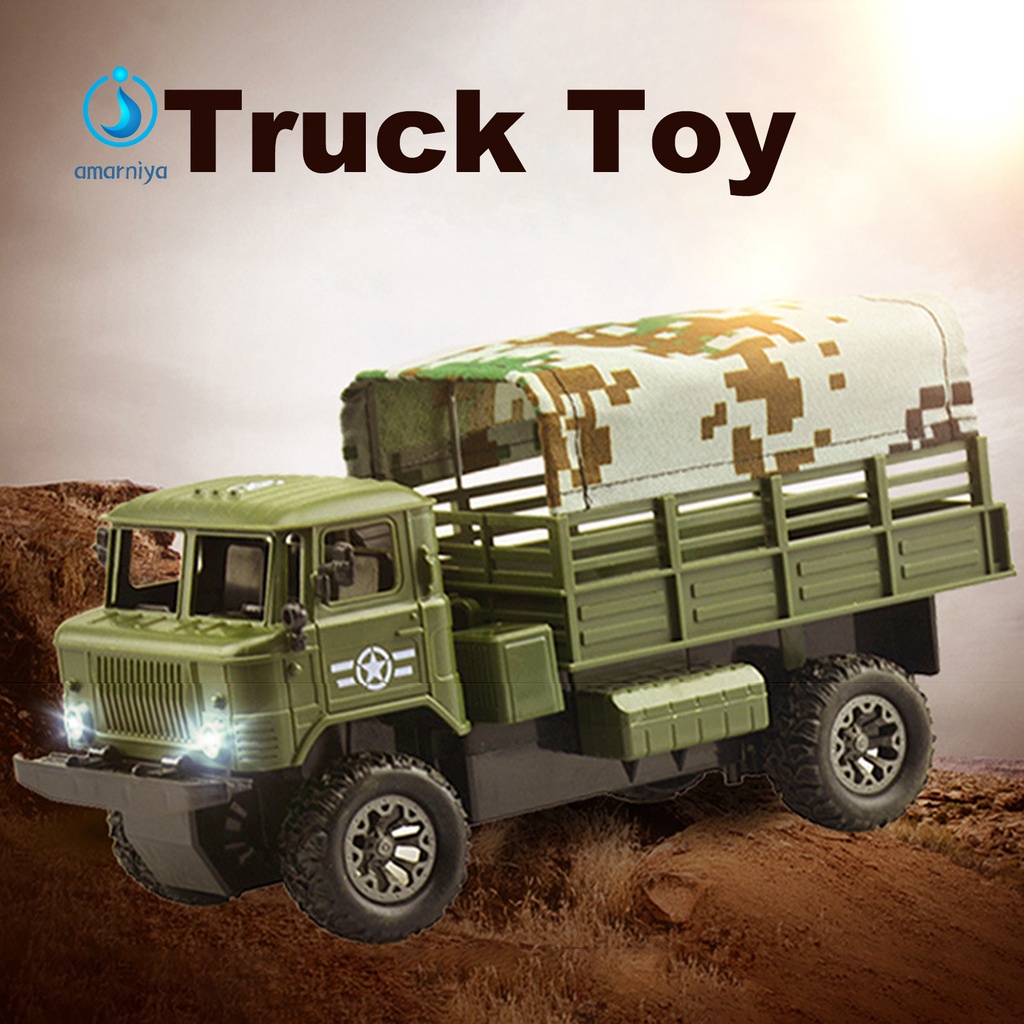 Xe tải đồ chơi điều khiển từ xa có đèn LED cho trẻ em