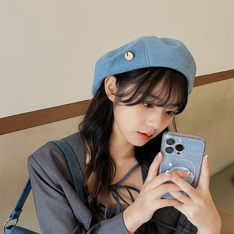 Mũ Beret Cao Bồi Mỏng Phong Cách Cao Bồi Cổ Điển Hợp Thời Trang Xuân Thu