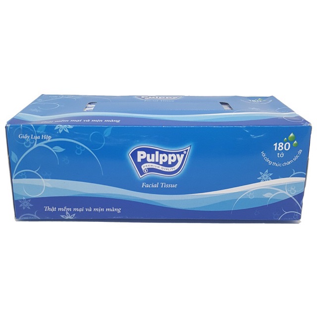 Set 5 hộp khăn giấy lụa Pulppy 180 tờ