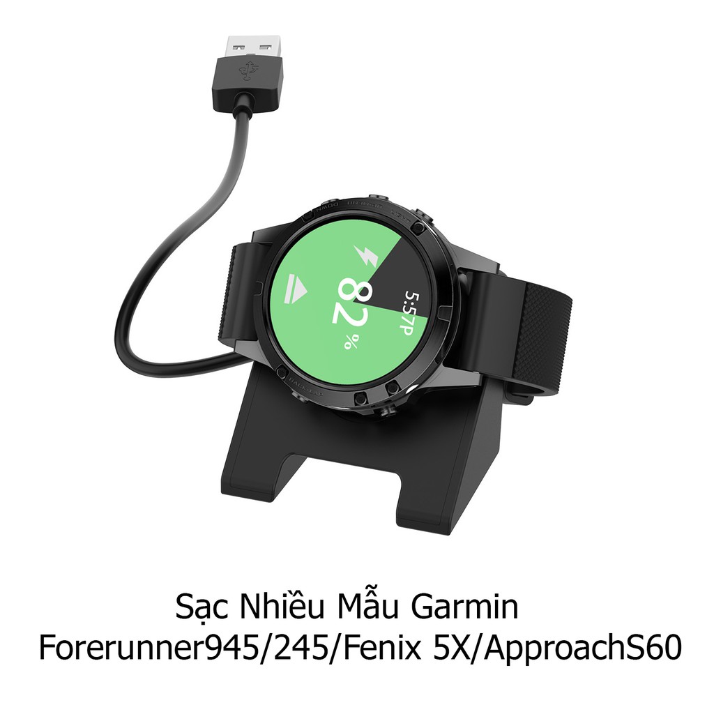 Dây Cáp Sạc Thay Thế Dạng Đế Đứng Cho Đồng Hồ Thông Minh Garmin Forerunner 945 / 245 / Fenix ​​5X / Garmin Forerunner 94