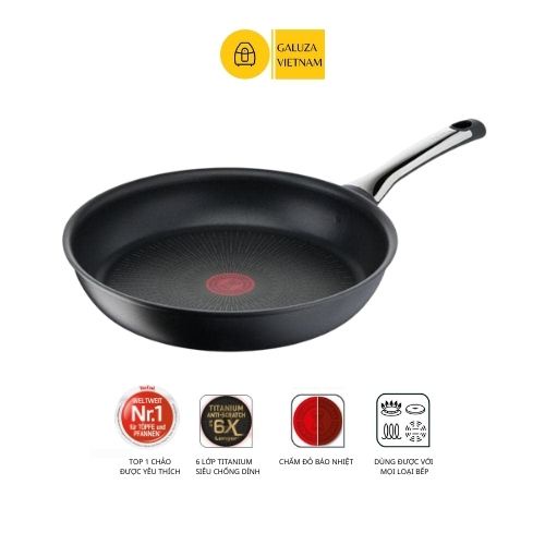 Chảo chống dính 6 lớp siêu bền Tefal Excellence 20cm, 24cm, 28cm nhập khẩu chính hãng, bảo hành 12 tháng