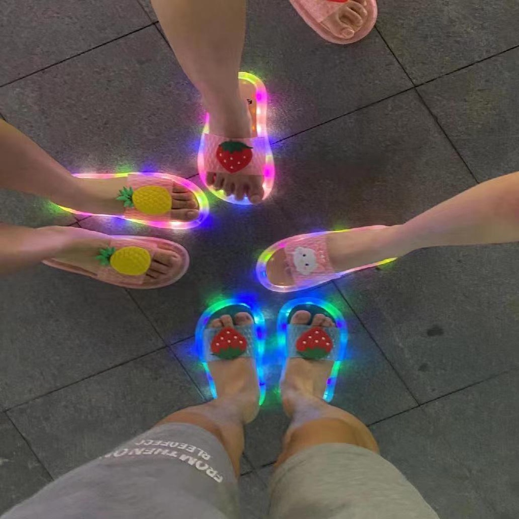 Dép Hình Thỏ Có Đèn Phát Sáng Thời Trang Cá Tính Cho Nữ