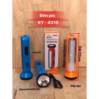 Đèn Pin Sạc KY 4316 Siêu Sáng Tích Điện